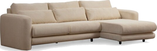 Makhan Sofa med Sjeselong 3 seter   Beige