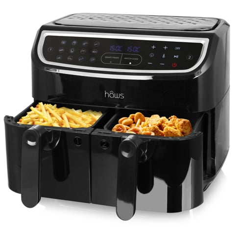 Hâws Sejerø 2.0 Double Airfryer 2x4,5L 2400W PFAS-fri Sort