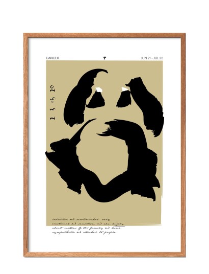 Poster & Frame Cancer - Multi/patterned - 42X29.7CM