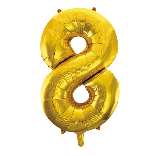 Folie Ballong Gull 86 cm - Tallet 8 Folie Ballong Gull 86 cm - Tallet 8