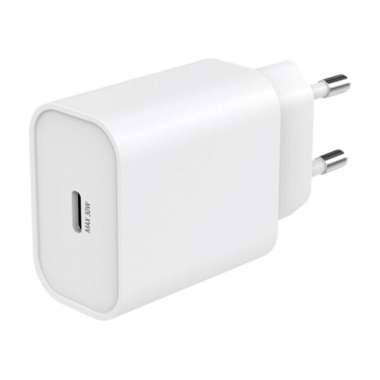 ELETRA 30 W USB-C VEGGLADER 1 PORT, HVIT