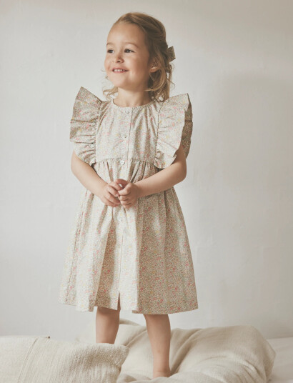 Huttelihut Dress Ss In Liberty Fabric Multi/patterned 98