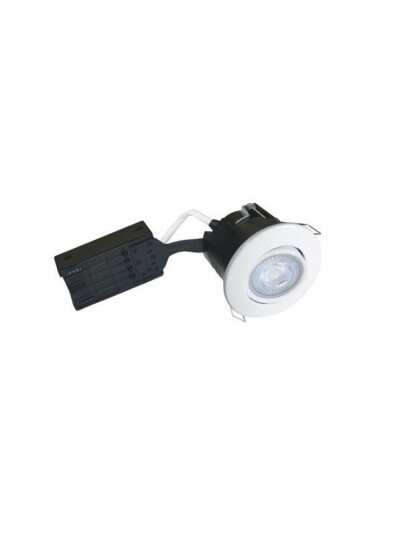 Nordtronic Uni install 220-240v ip44 tilt angle 30 gu10 downlight 5w