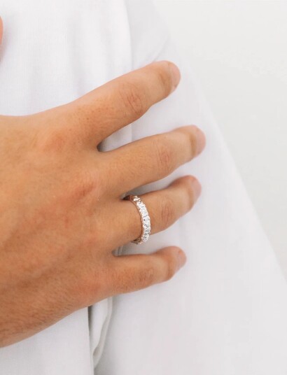 IX Studios Ix Crunchy Class Ring Silver   Silver   50