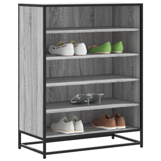 Skoskap grå sonoma 75x38x97,5 cm konstruert tre og metall 8721102923791 Skoskap grå sonoma 75x38x97,5 cm konstruert tre og metall 8721102923791