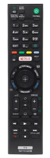 TV fjernkontroll Erstatning for RMT TX100D Sony TV