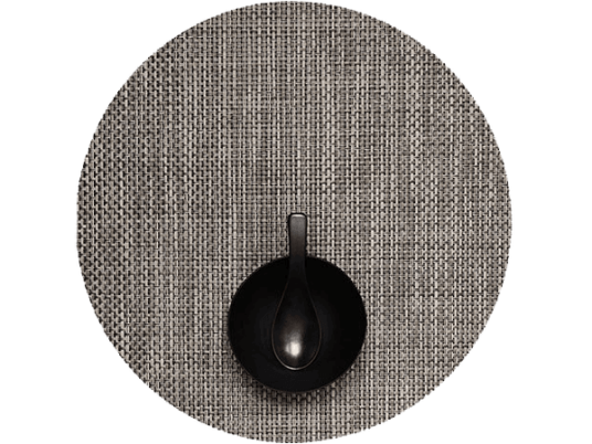 CHILEWICH Basketweave Spisebrikke 38cm OYSTER Rund