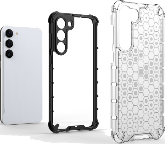 Hurtel Honeycomb Case for Samsung Galaxy S23+ Armored Hybrid Cover Blue Hurtel Honeycomb Case for Samsung Galaxy S23+ Armored Hybrid Cover Blue