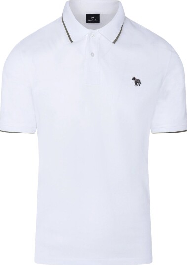 PS Paul Smith Mens Reg Fit Ss Polo Shirt Zebra 01_WHITE L