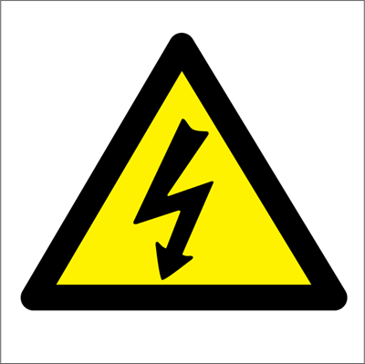 Jo Safety Danger Electrical hazard Rigid plast R MM 150 x IMO 107151RMM