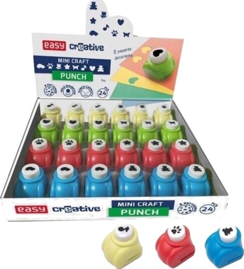 Easy Stationery Easy Mini Hulltang | 8 Mønstre | 24 Stk | 941809