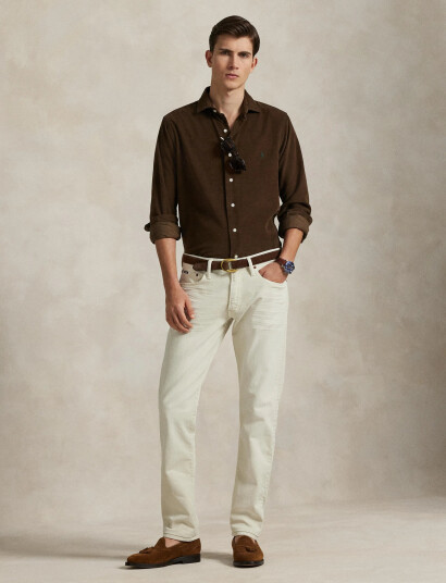 Polo Ralph Lauren Slim Fit Corduroy Shirt - Brown - XS Polo Ralph Lauren Slim Fit Corduroy Shirt - Brown - XS