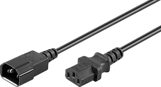 MicroConnect Black power cable C14F to