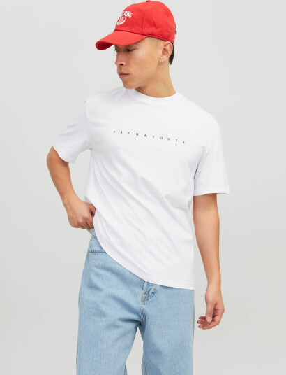 Jack & Jones Jjestar Jj Tee Ss Noos - White - S