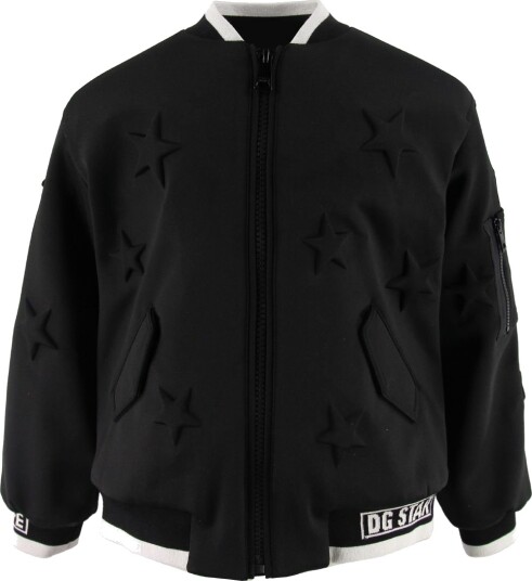 Dolce & Gabbana Bomber Jakke Millennials Star Svart Dolce & Gabbana 8 år (128) Overgangsjakke