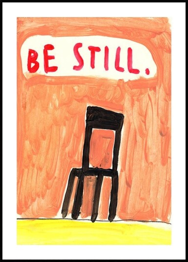 black chair anchors Poster Plakat / 100x150cm