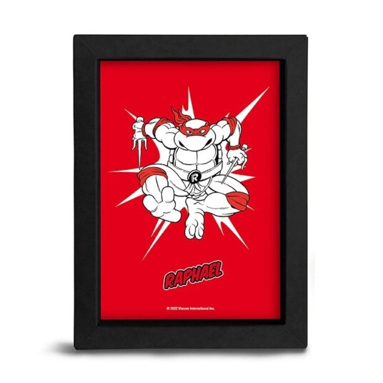 Turtles Innrammet Bilde 15x20 Raphael