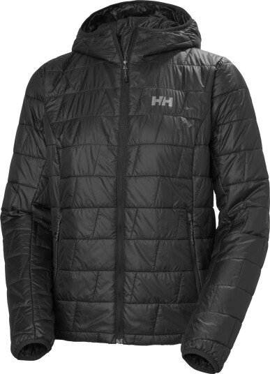 Helly Hansen Lifaloft Hooded Fiberdunjakke Dame Black 38(M)