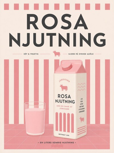 Plakat Rosa Njutning Design