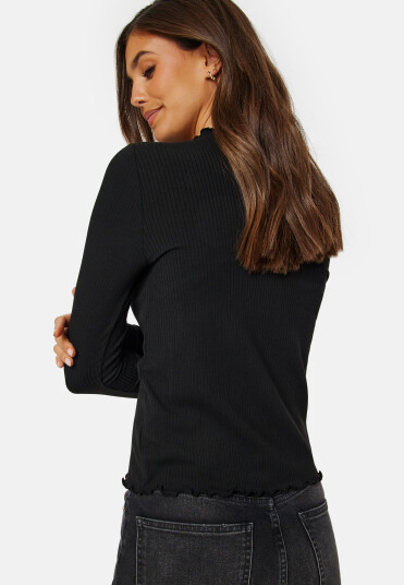Pieces Nicca LS Top Black XL