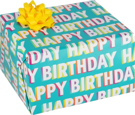 Gavepapir Happy Birthday