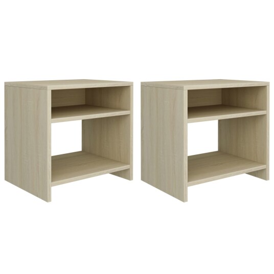 vidaXL Nattbord 2 stk sonoma eik 40x30x40 cm sponplate vidaXL Nattbord 2 stk sonoma eik 40x30x40 cm sponplate