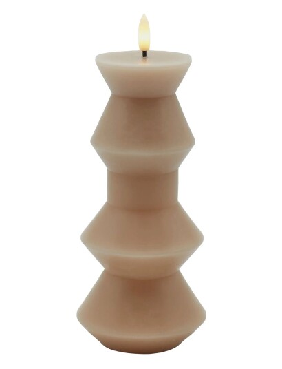 Sirius Home Nordisk Skulptur Sille Geometri Ø9X20,5 Cm Light Caramel Beige Sirius Home Nordisk Skulptur Sille Geometri Ø9X20,5 Cm Light Caramel Beige