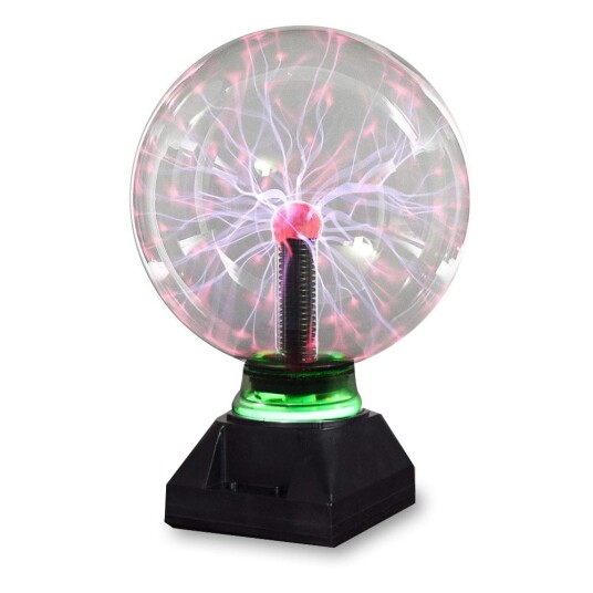Mikamax Plasma Ball Bordlampe med Lyd og Vibrasjon 16cm Svart Mikamax Plasma Ball Bordlampe med Lyd og Vibrasjon 16cm Svart