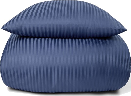 In Style Sengetøy   Microfiber   Ensfarget med blå striper