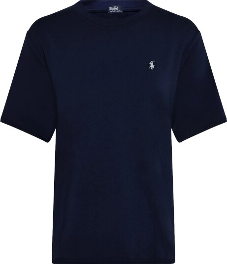 Polo Ralph Lauren Intimates French Terry Short Sleeve Pajama Set   Navy   S