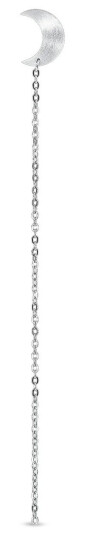 Jane Kønig Half Moon Øredobbe Single Sølv HMCS-XJK24-1-S-Right - Dame - 925 sterling silver Jane Kønig Half Moon Øredobbe Single Sølv HMCS-XJK24-1-S-Right - Dame - 925 sterling silver