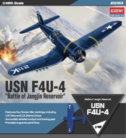 Academy 1/48 USN F4U-4 Battle of Jangjin Reservoir