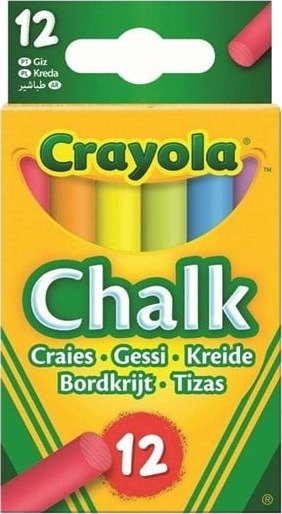 Crayola Washable Chalk Coloured 12 Pcs Crayola Washable Chalk Coloured 12 Pcs