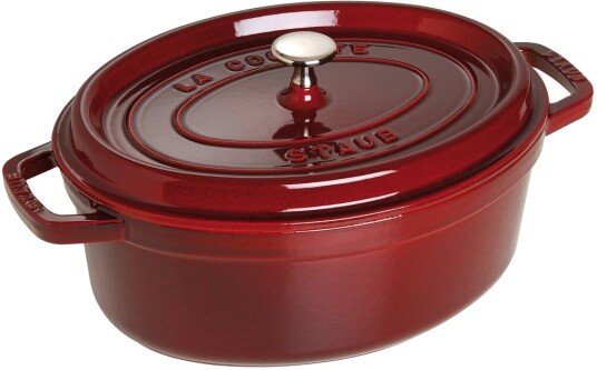 Staub La Cocotte oval gryte støpejern 4,2 L Grenadinerød