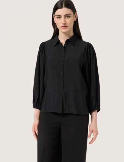 Soaked in Luxury Slleodora Stefani Shirt 3/4 Black XXL Soaked in Luxury Slleodora Stefani Shirt 3/4 Black XXL