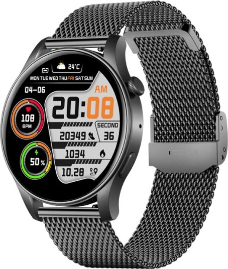 Philippe Palmer Smart Watch LP58 AMOLED Black Mesh