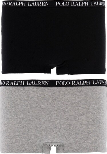 Polo Ralph Lauren Polo Black Solid 2 Pack Boyshort Hipsters S/7 år