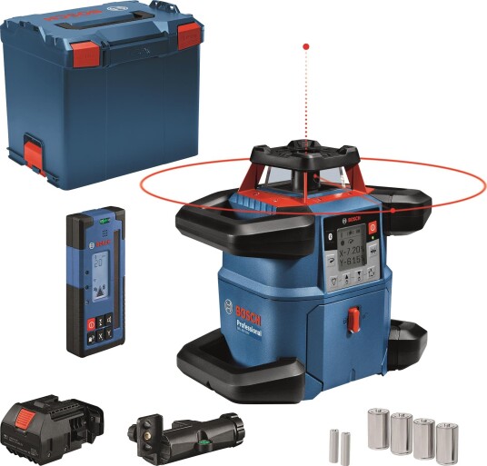 Bosch Grl 600 Chv Rotasjonslaser Med Mottaker