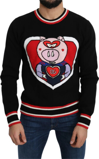 Dolce & Gabbana Herre Strikkevarer Svart M,