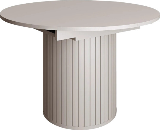 Veyricor Förlängningsbart Spisebord 120-160 cm Rundt - Beige