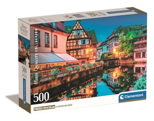 Clementoni 500 stk CB Collection Strasbourg Gamlebyen av høy kvalitet