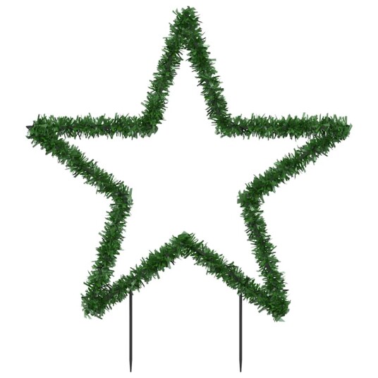 vidaXL Julelysdekorasjon med pigger stjerne 115 LEDs 85 cm
