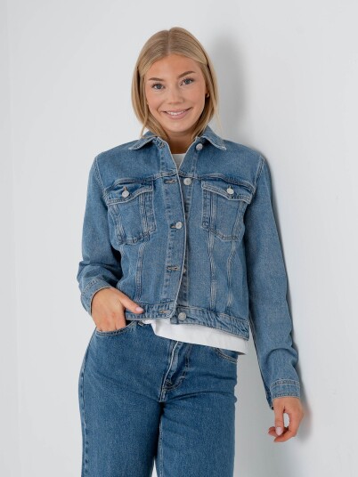 Selected Femme Cena Kori Lig Relaxed Denim Jacket Denim 34