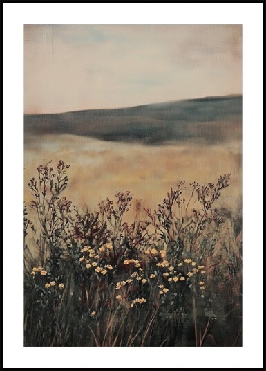 Landscape Flower Poster Plakat / 50x70cm Landscape Flower Poster Plakat / 50x70cm