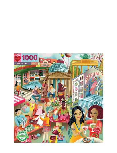 Eeboo Puzzle 1000 Pcs - Berlin Life - Multi/patterned - ONE SIZE