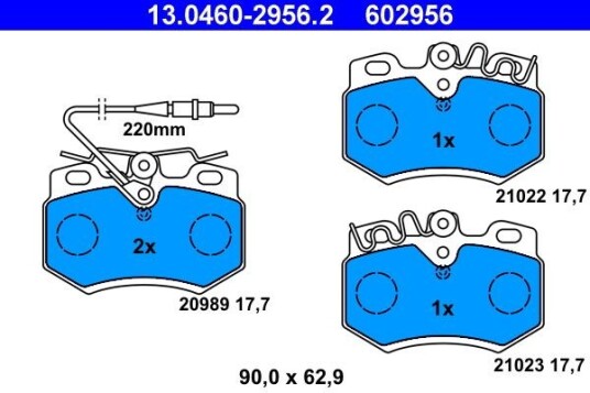 Bremseklosser ATE 13.0460-2956.2