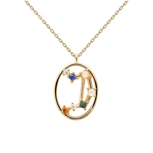 PDPAOLA Libra Halskjede 18 kt. Gullbelagt sølv CO01-350-U - Dame - 925 sterling silver