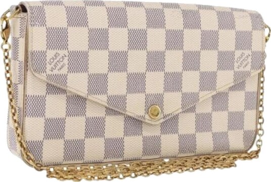 Louis Vuitton Vintage Dame Pre owned Hvit ONE SIZE, Louis Vuitton Vintage Dame Pre owned Hvit ONE SIZE,