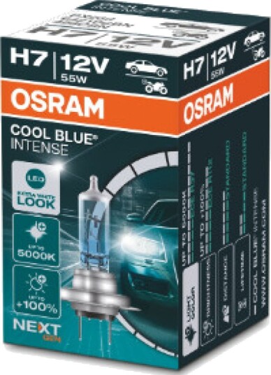 Osram Cool Blue Intense Next Gen H7 55W 1500 Lm >5000 K 10 Stk.