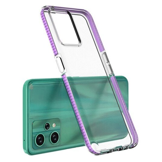 Hurtel Spring Case for Realme 9 Pro Silicone Cover with Frame Light Pink